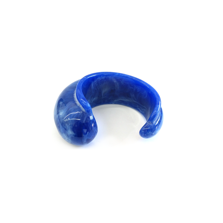 Blue Resin Cuff Bracelet