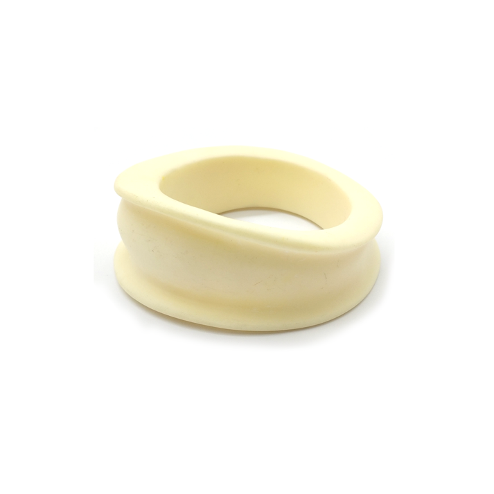 Cream - colored Irregular - shaped Resin Bracelet