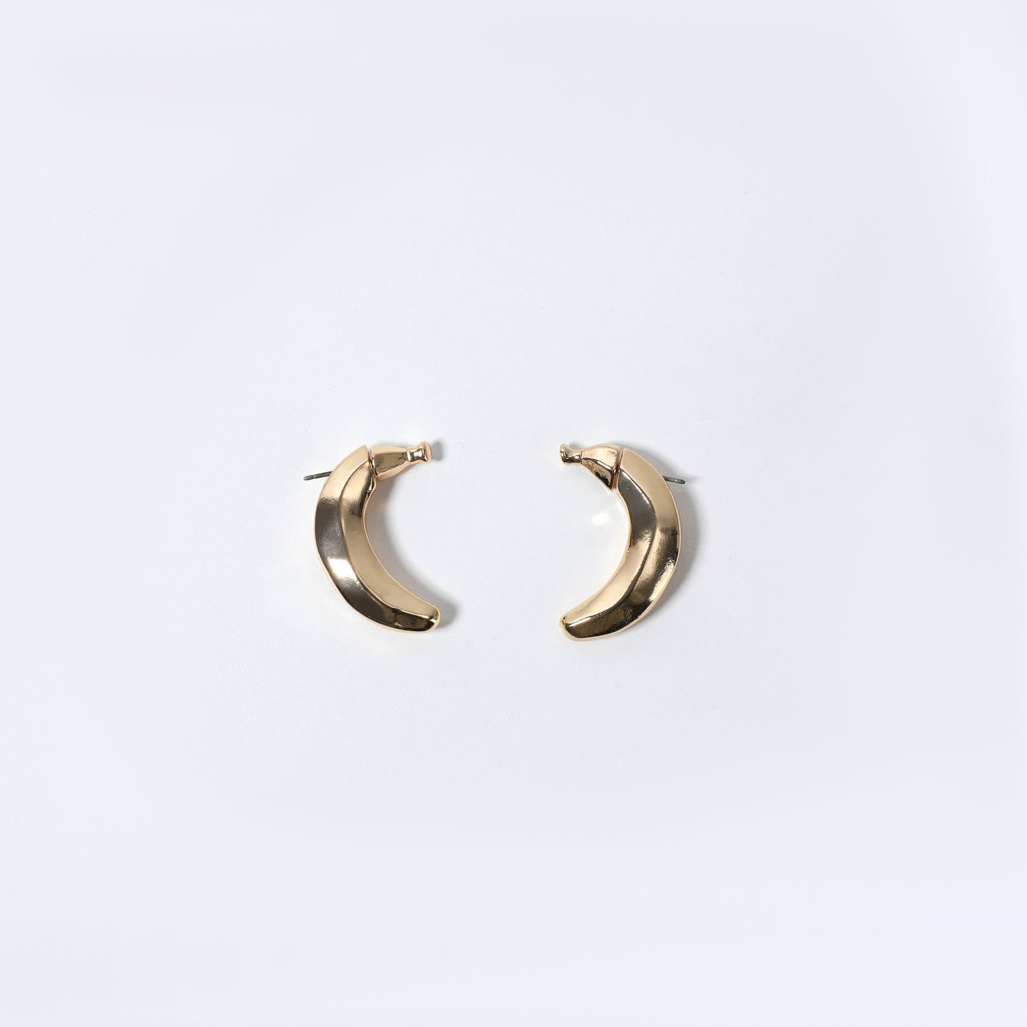 Gold Banana shape Earrings