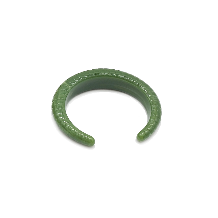 Green Textured Resin Cuff