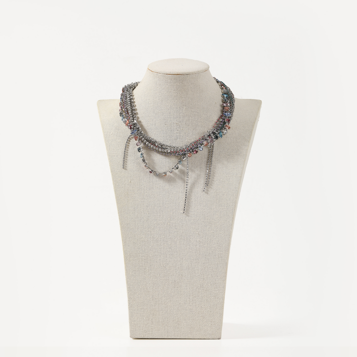 Multi-layered statement necklace