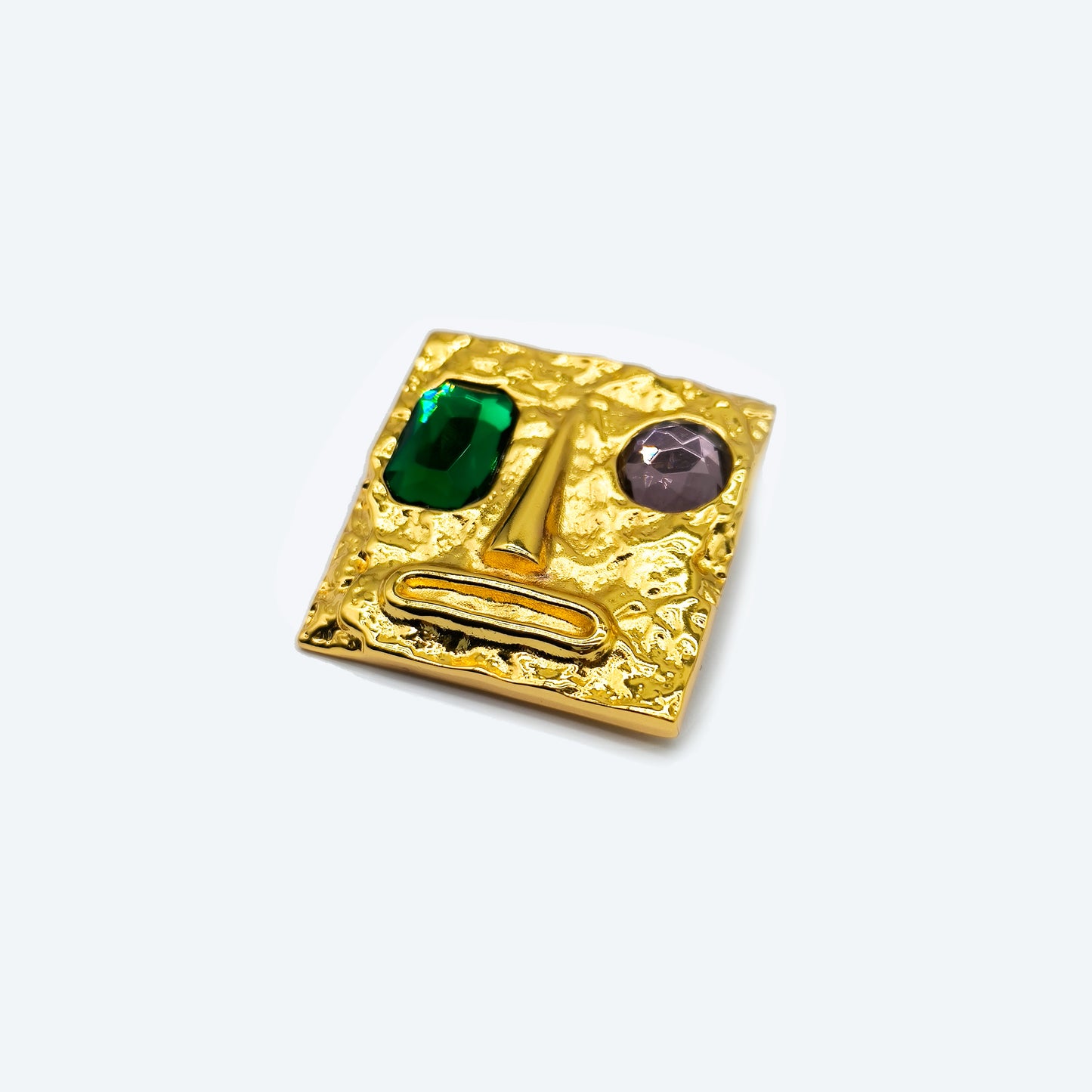 Gold plated brooch