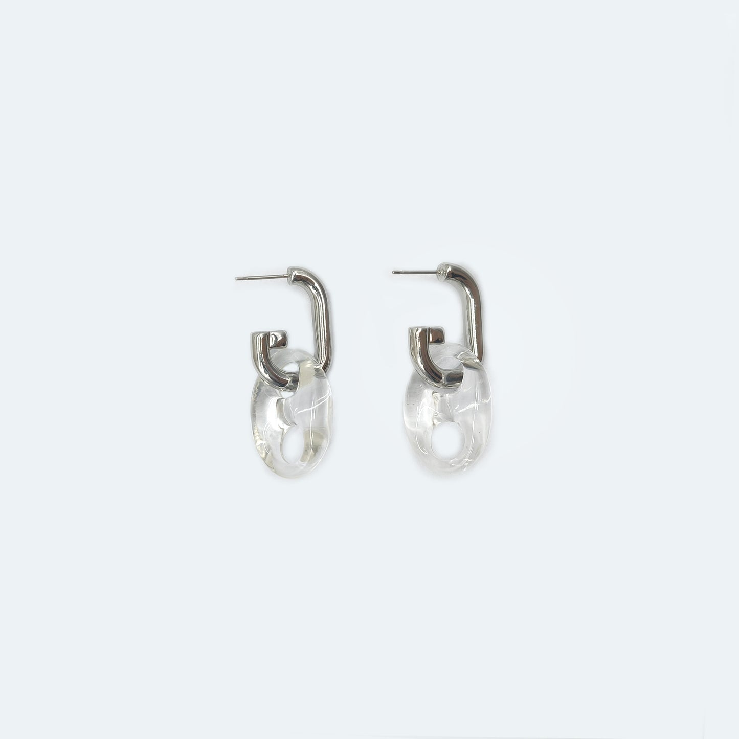 Hoop earrings transparent 