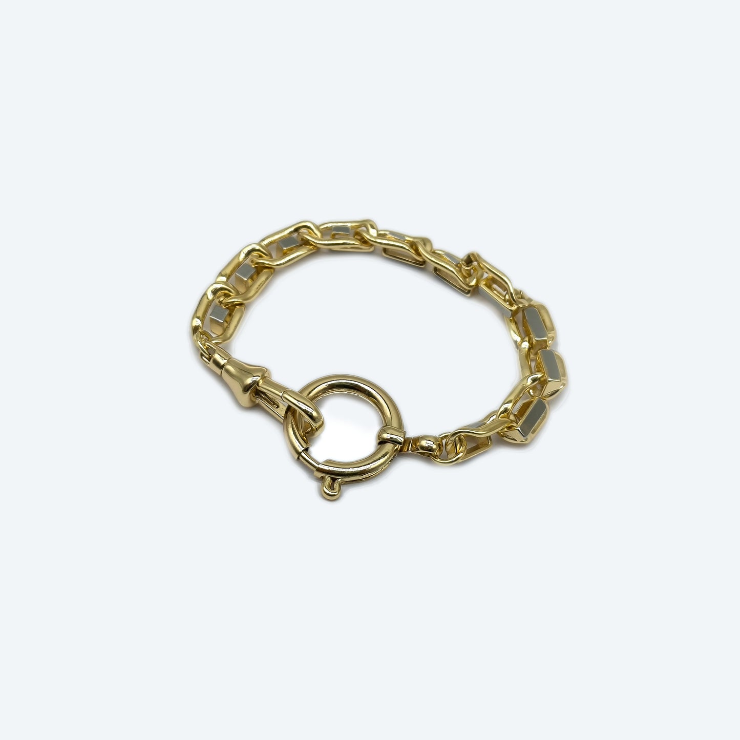 Gold chain bracelet link jewelry