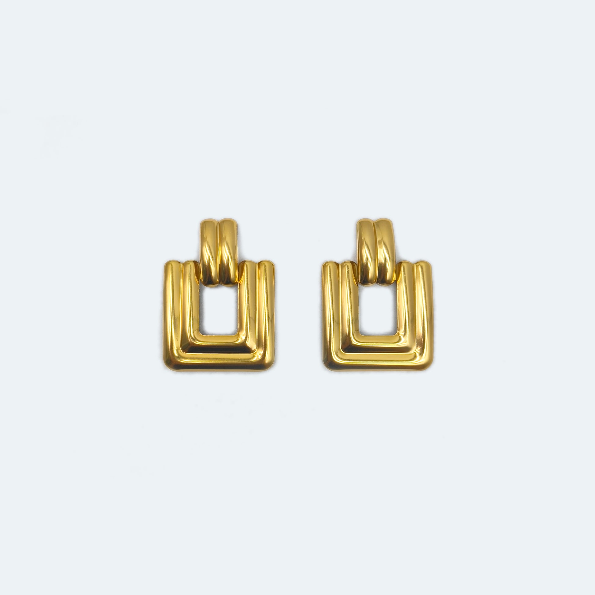 Square dangle earring