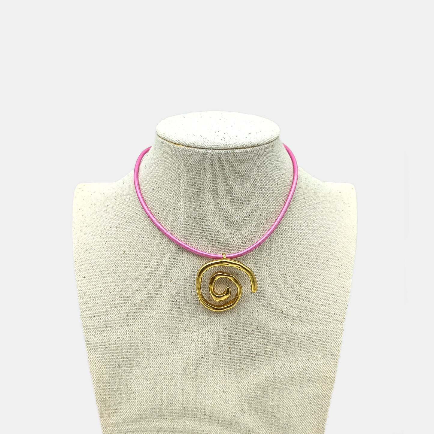 Woman's jewelry - Spiral pendant necklace