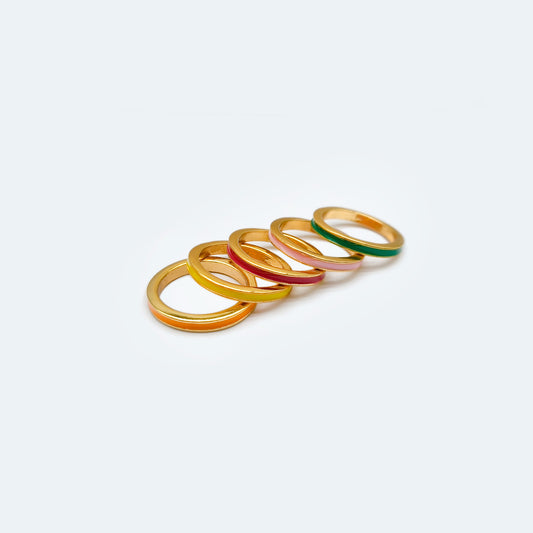 Enamel jewelry - enamel rings