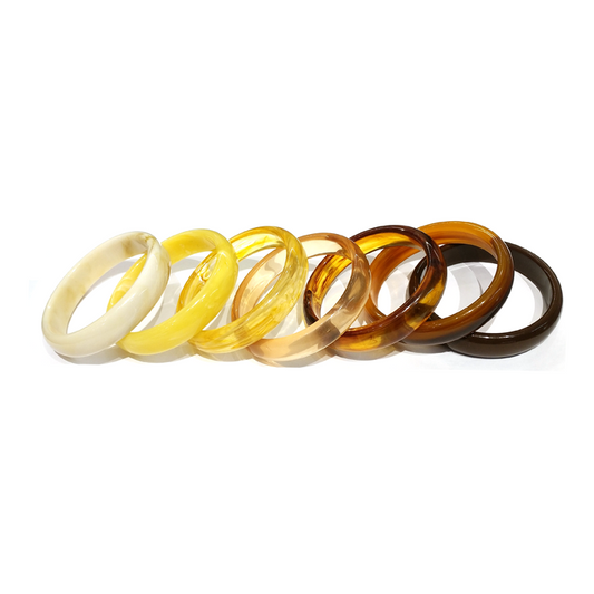 Assorted Colored Thin Resin Bracelet Set