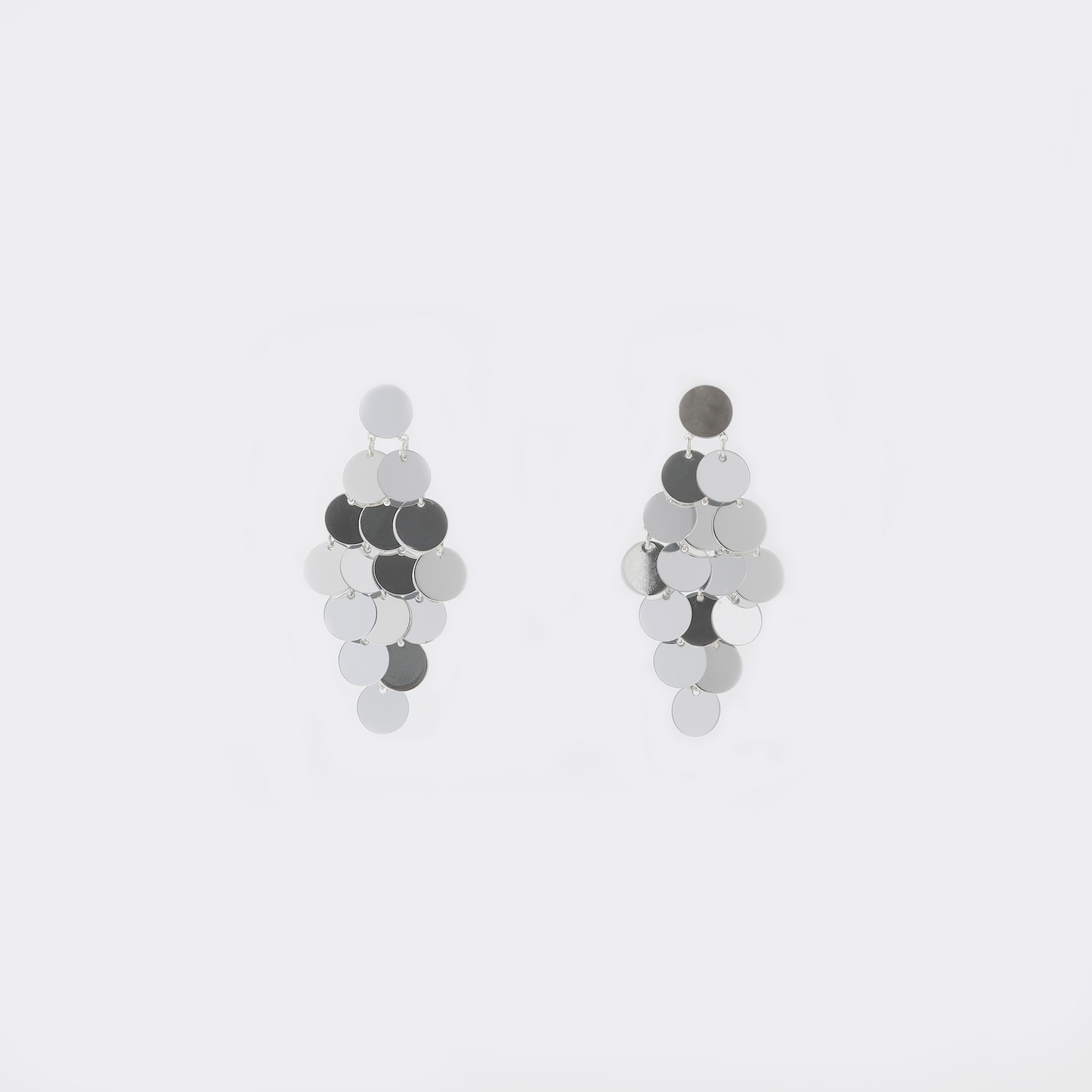 Multi-Circle Disc Drop Earrings