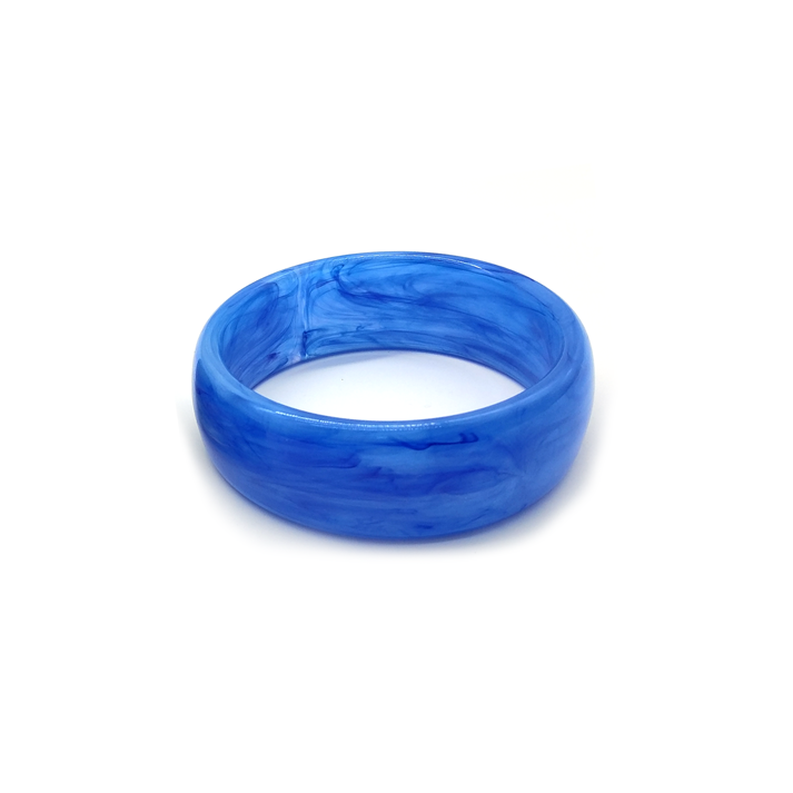 Blue Marbled Resin Bracelet