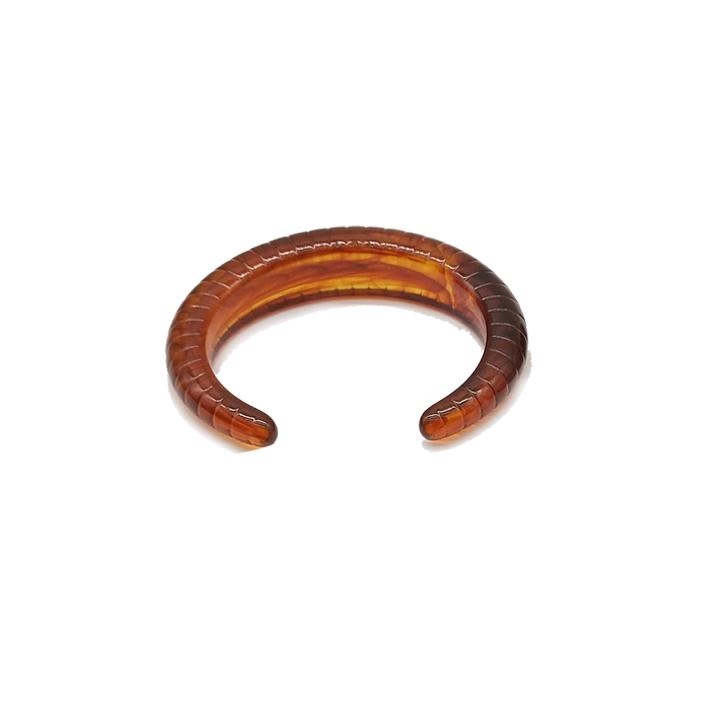 Brown Textured Resin Cuff