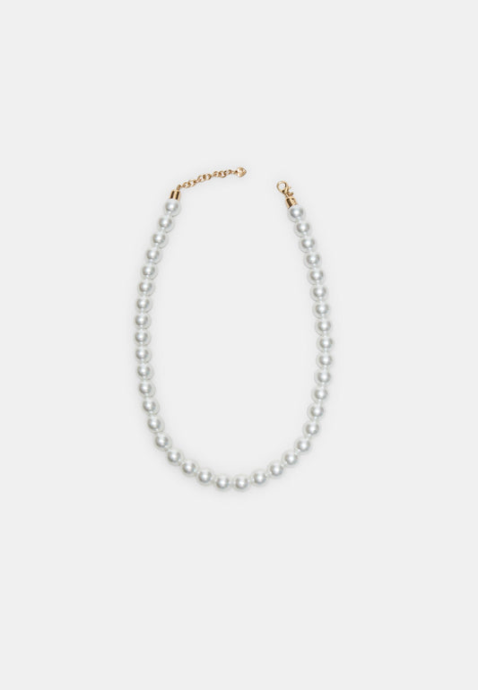 Classic White Pearl Choker Necklace