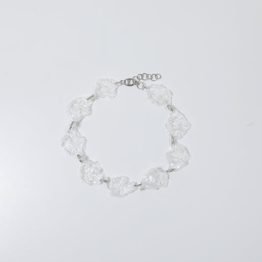 Clear Irregular Glass Necklace