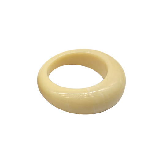 Cream - colored Resin Bracelet