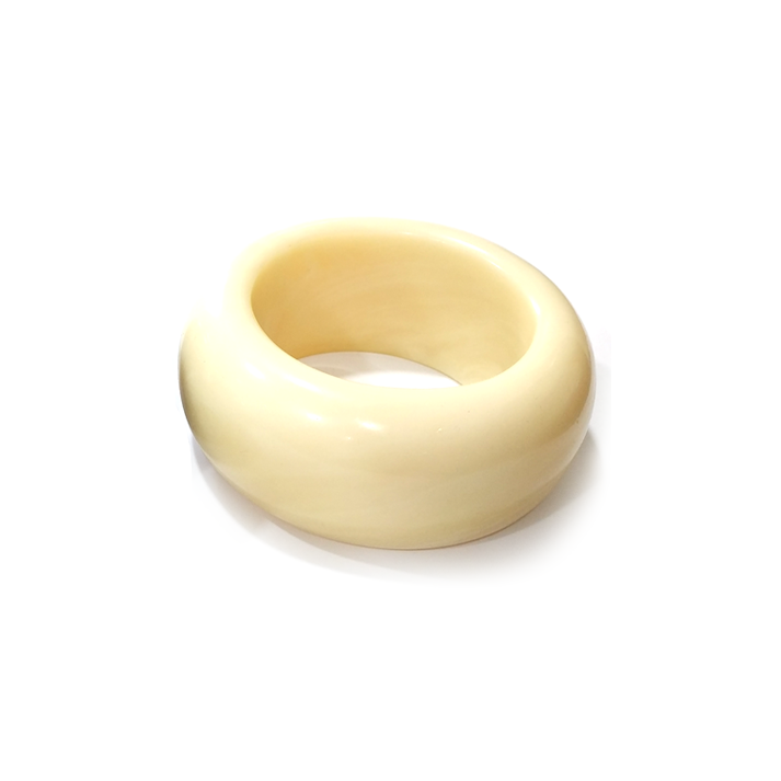 Cream - colored Resin Bracelet