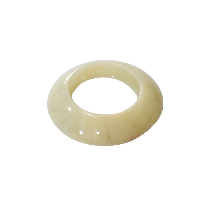 Cream - colored Resin Bracelet