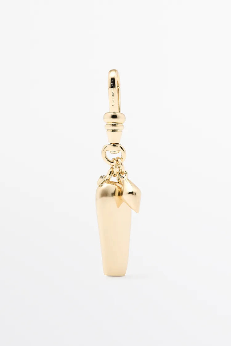Geometric Dual Charm Gold Pendant