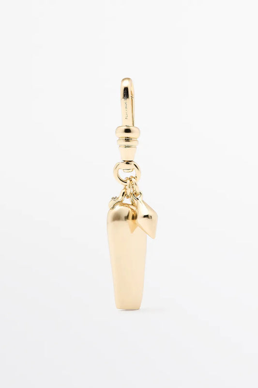Geometric Dual Charm Gold Pendant