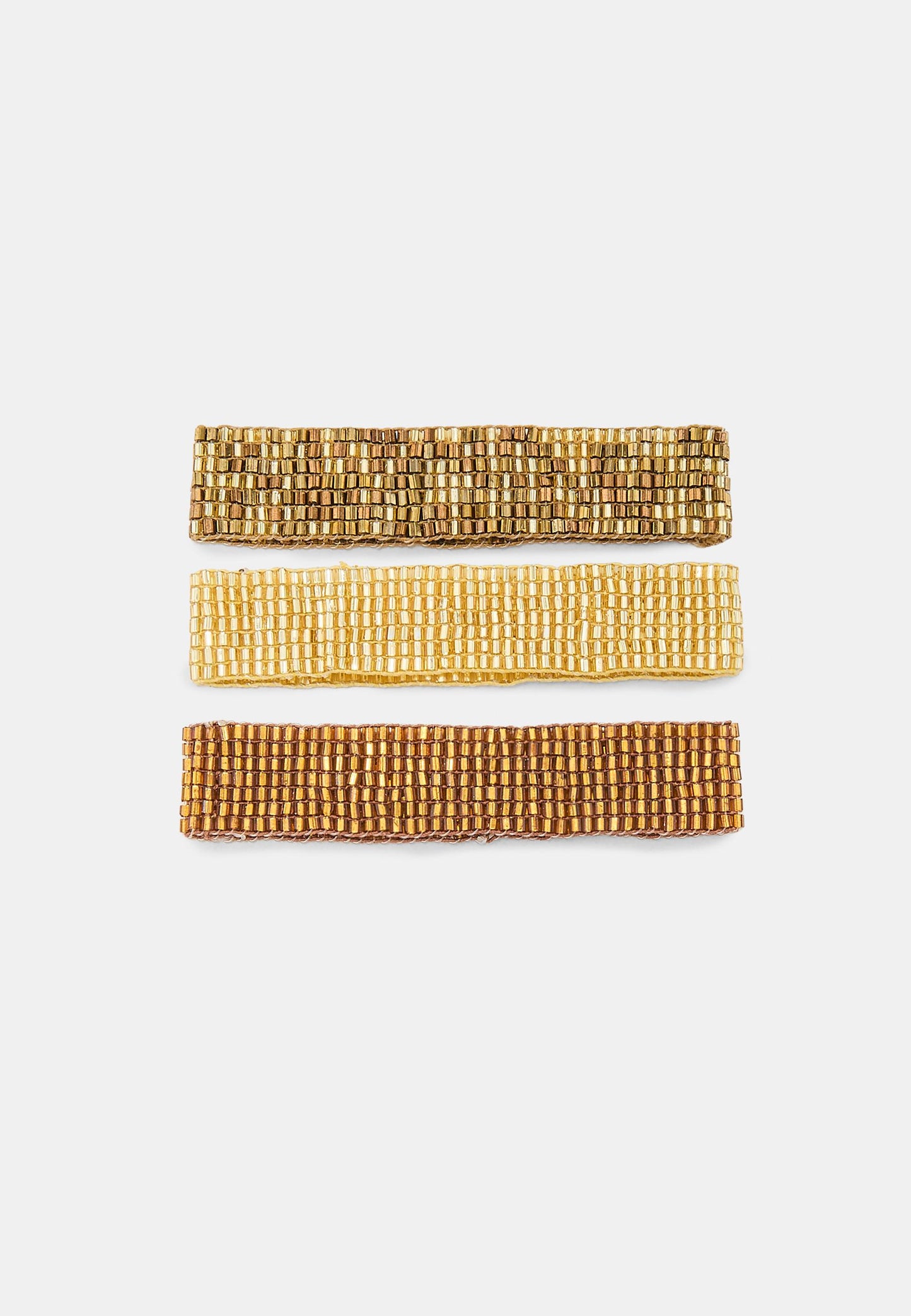 Gold-Tone Beaded Choker Set