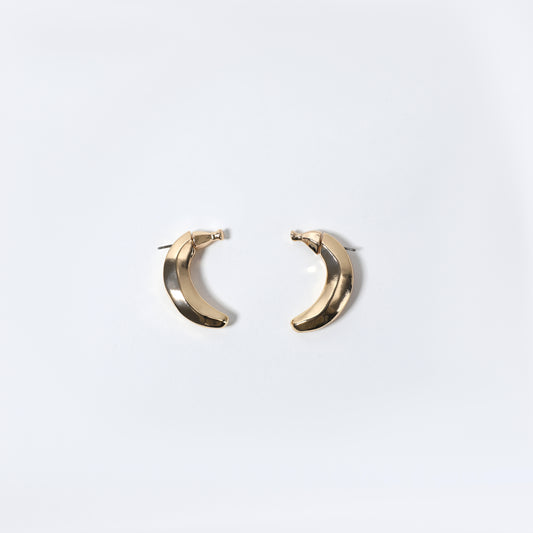 Gold Banana shape Earrings