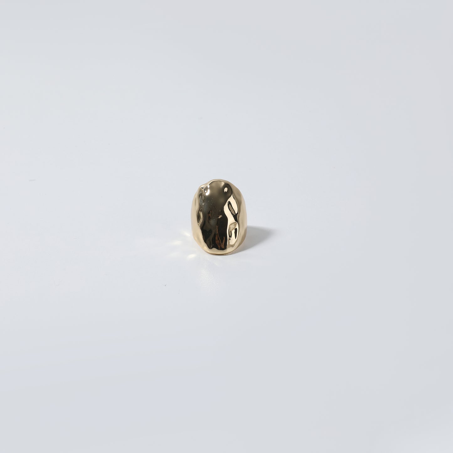 Gold Irregular Textured Statement Ring