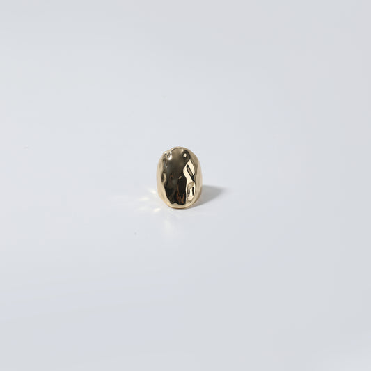 Gold Irregular Textured Statement Ring