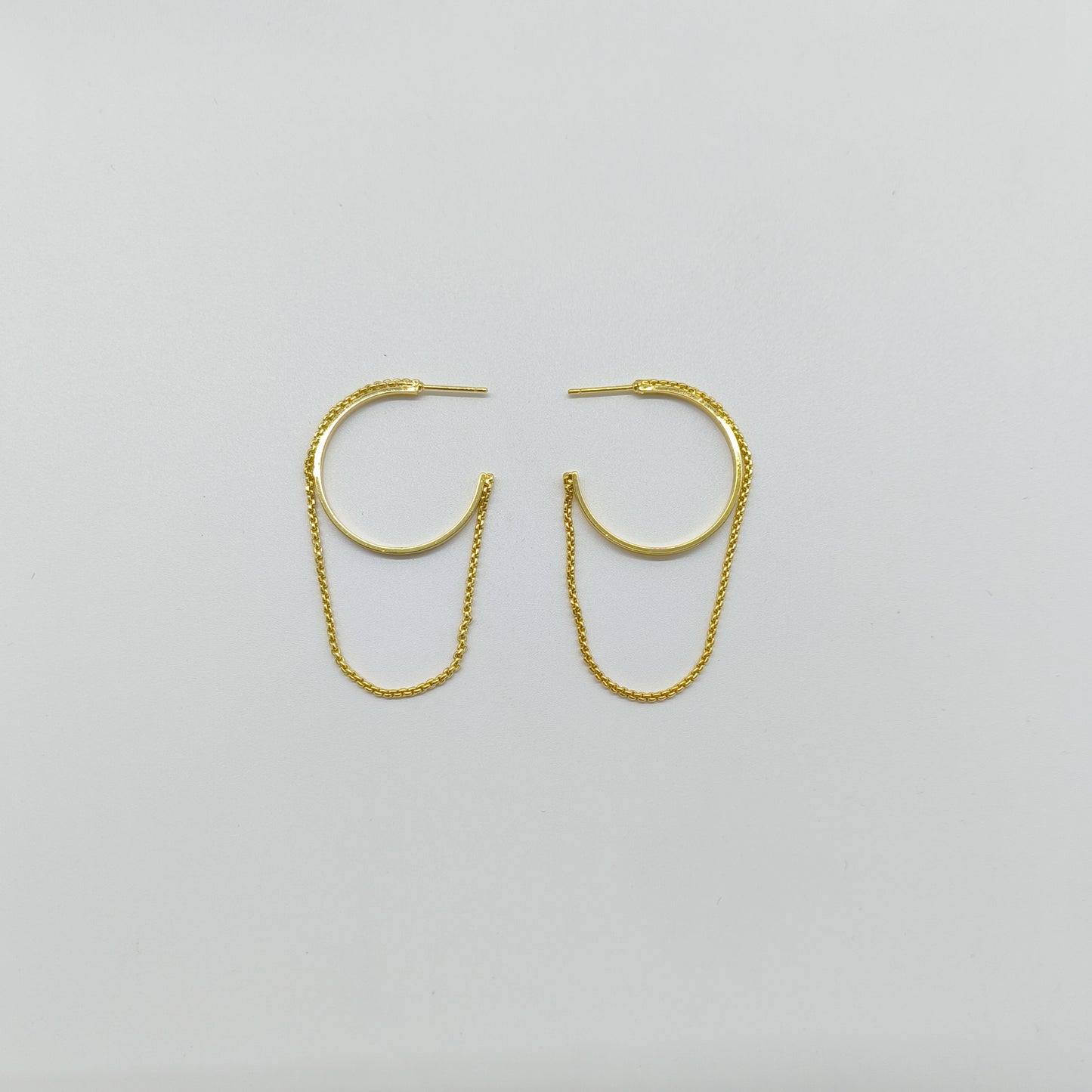Gold dangle earring