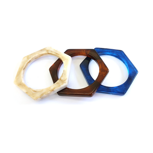Hexagonal Resin Bracelets