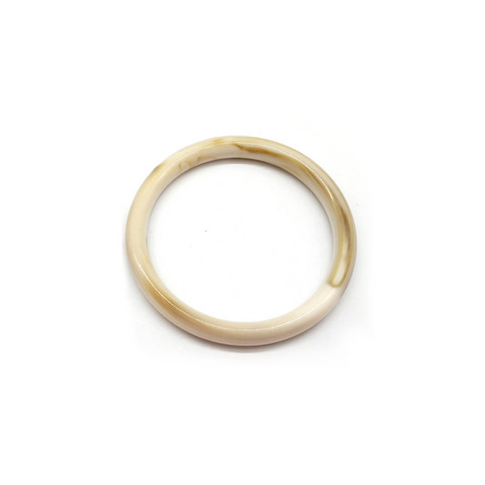 Light Beige Marbled Resin Bracelet