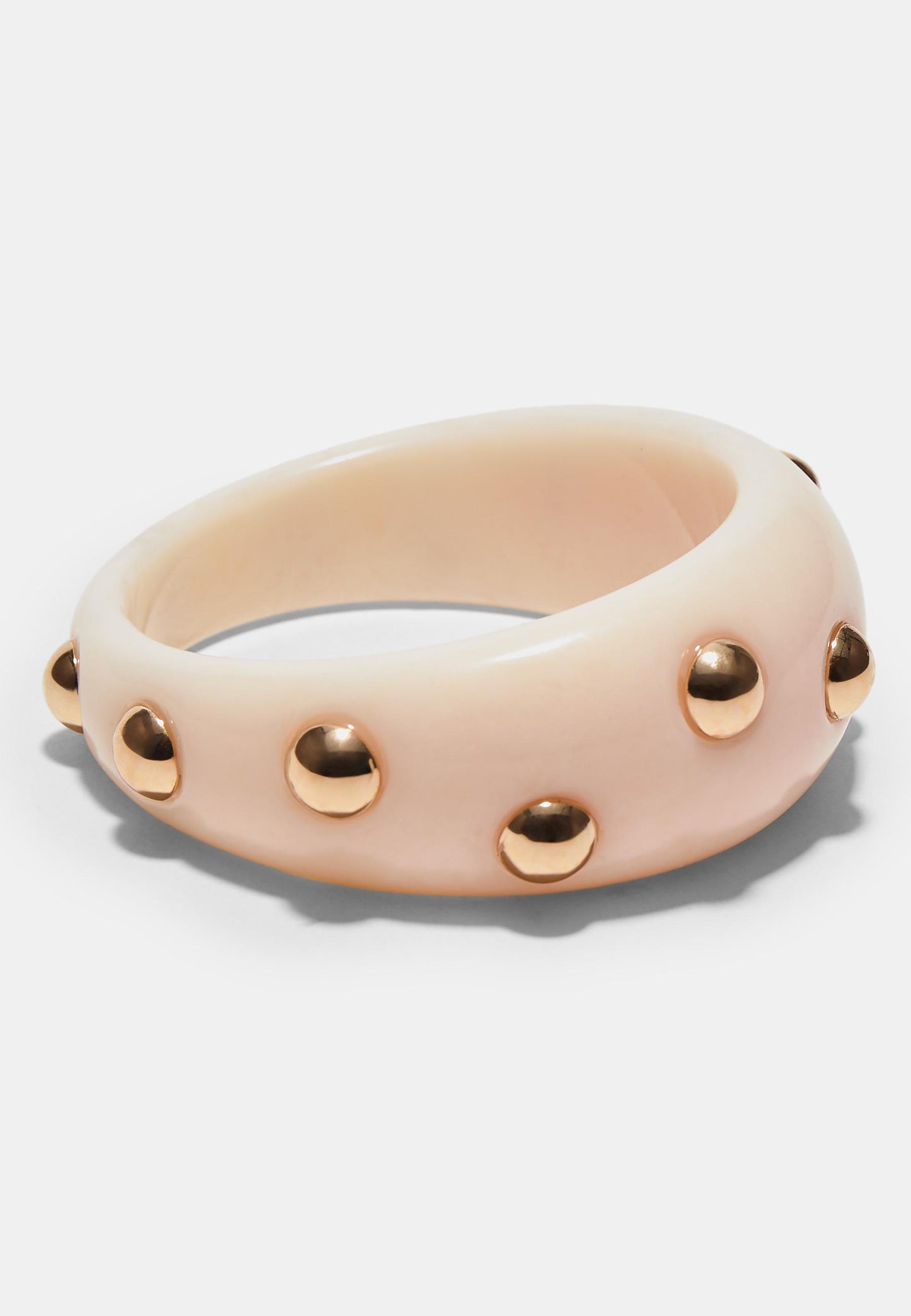 Light Pink Resin Studded Bangle