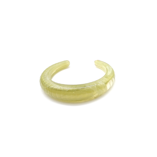 Light Yellow Textured Resin Cuff