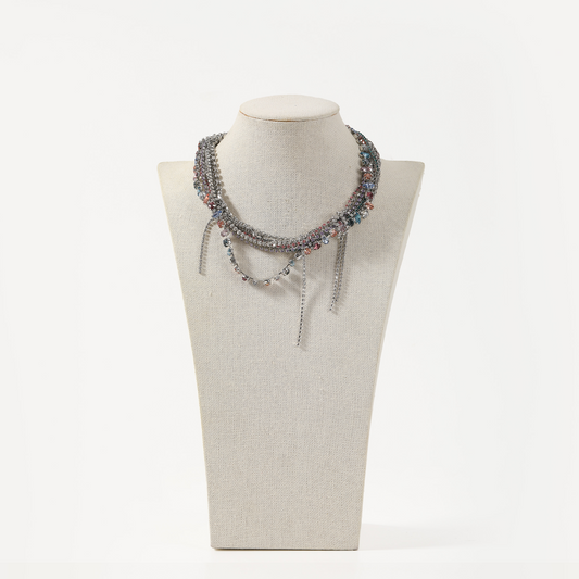 Multi-layered statement necklace
