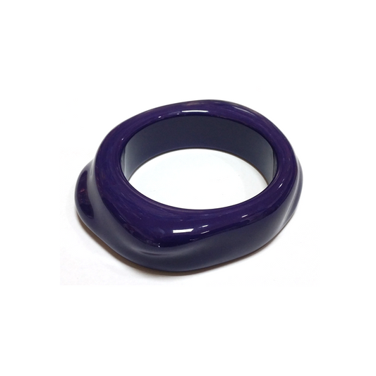 Purple Irregular - shaped Resin Bracelet