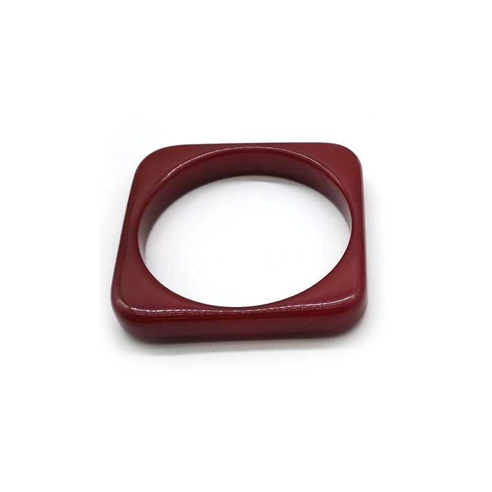 Red Resin Square - shaped Bracelet