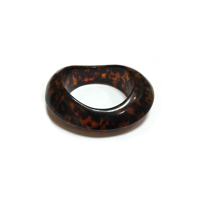 Tortoiseshell - patterned Resin Bracelet