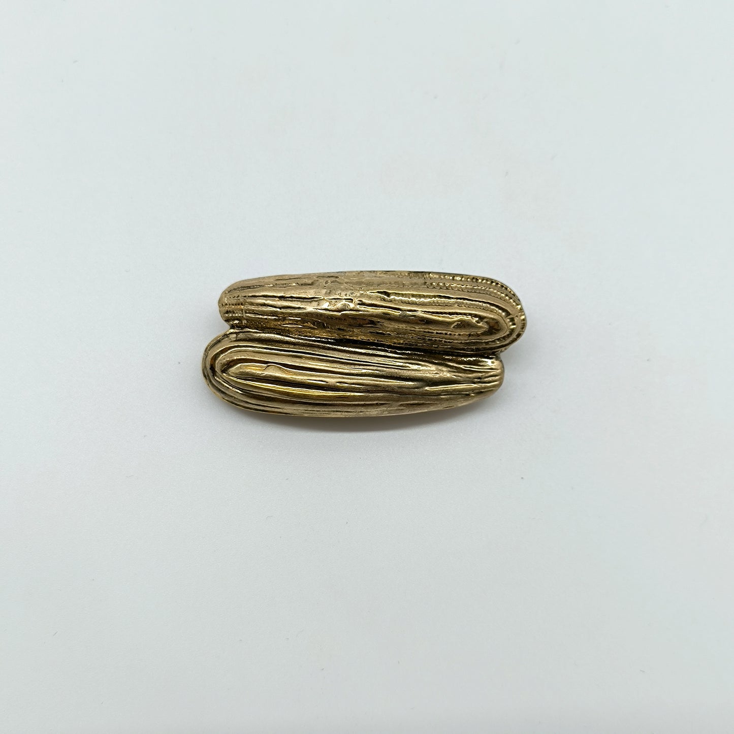 Vintage Abstract Brooch in Gold Tone Finish