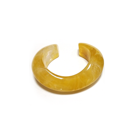 Yellow Resin Cuff Bracelet