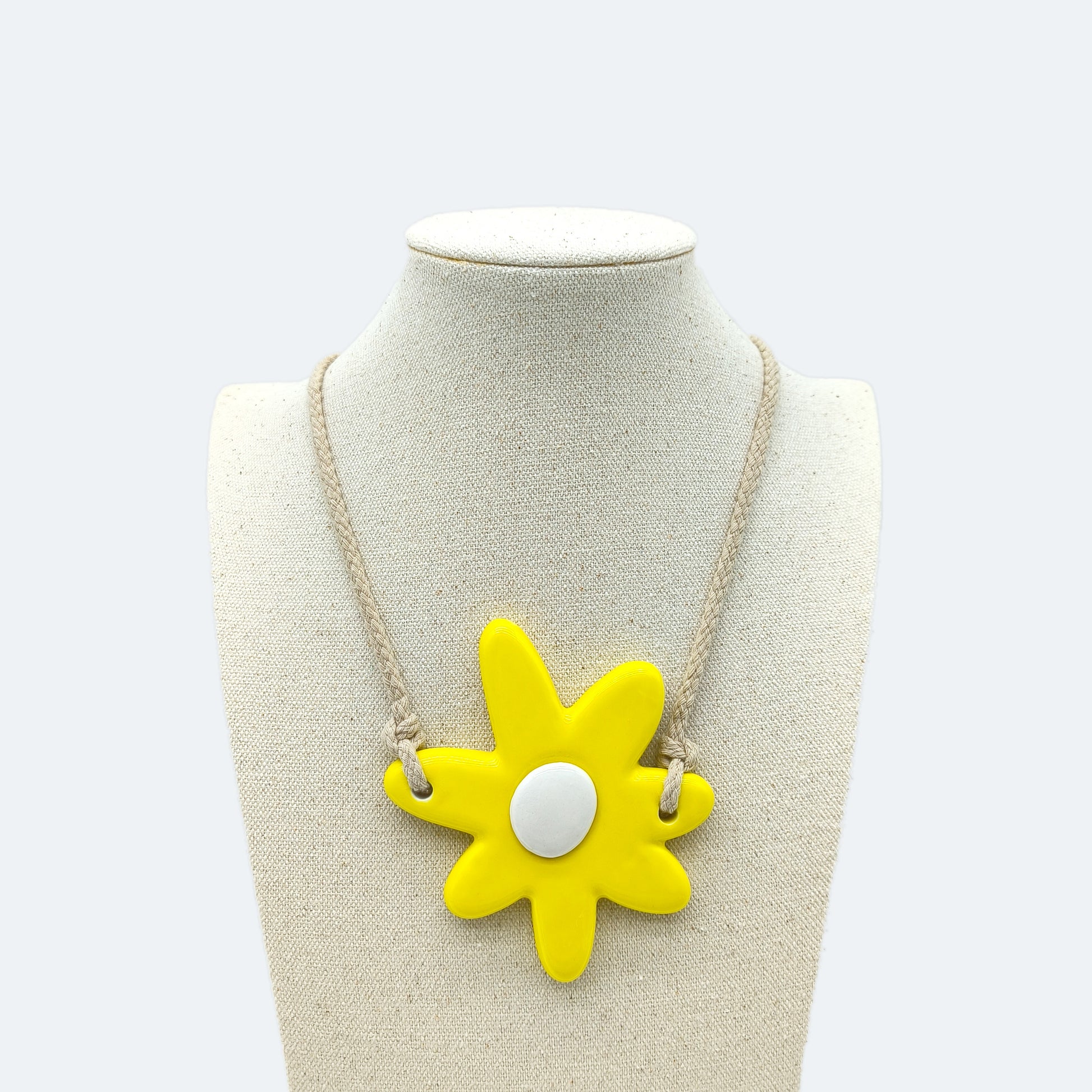 Ceramic flower necklace