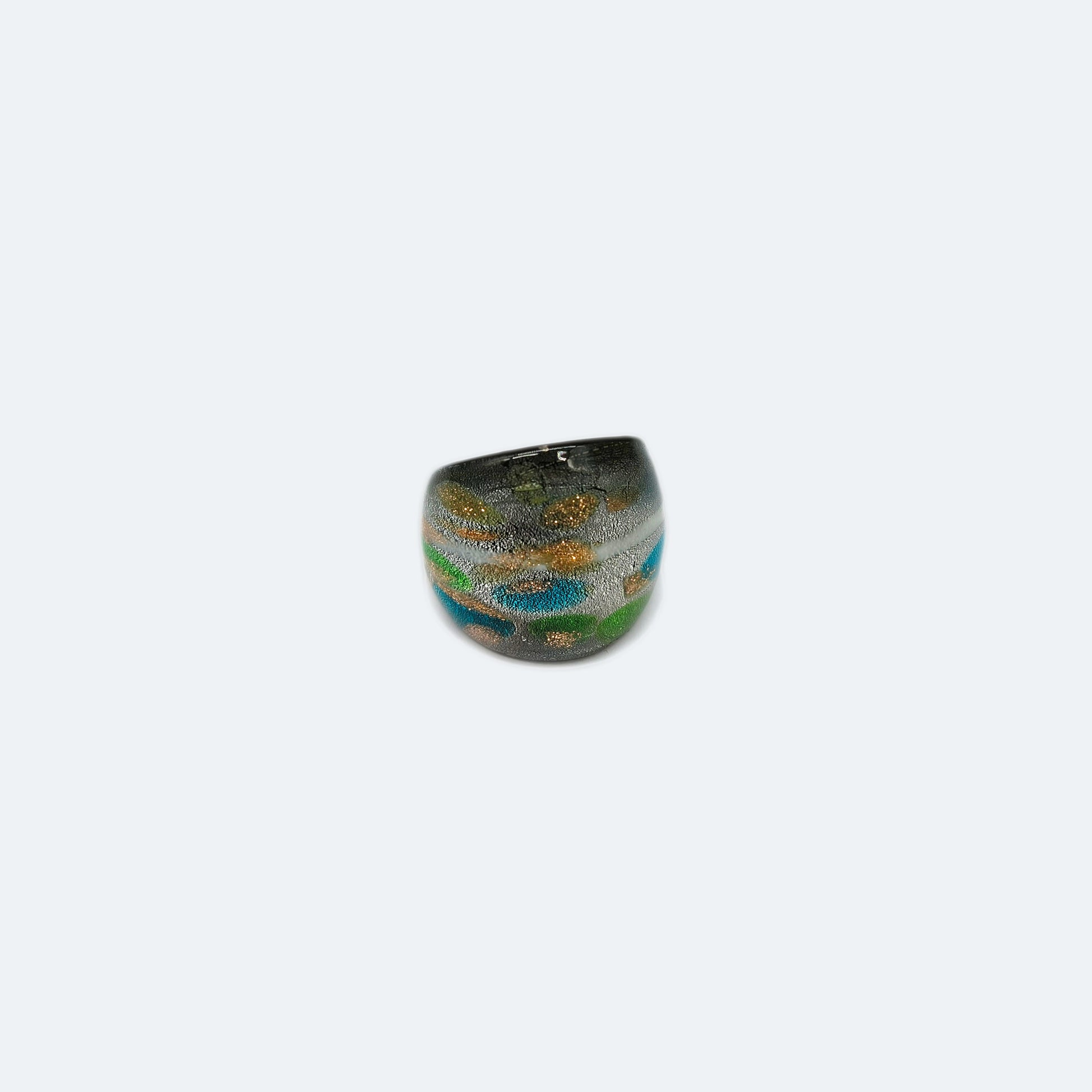 Chunky glass ring