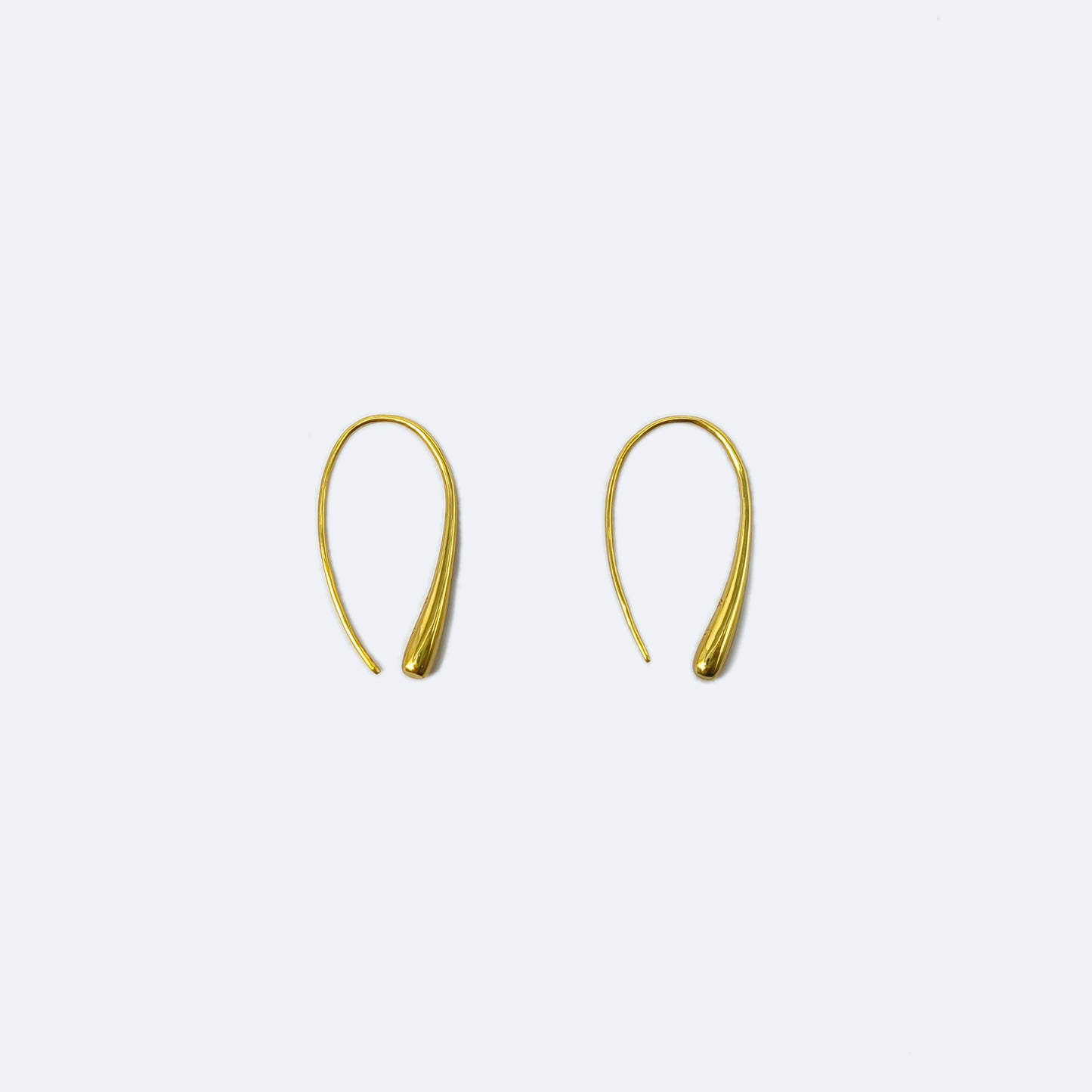 Gold teardrop earrings