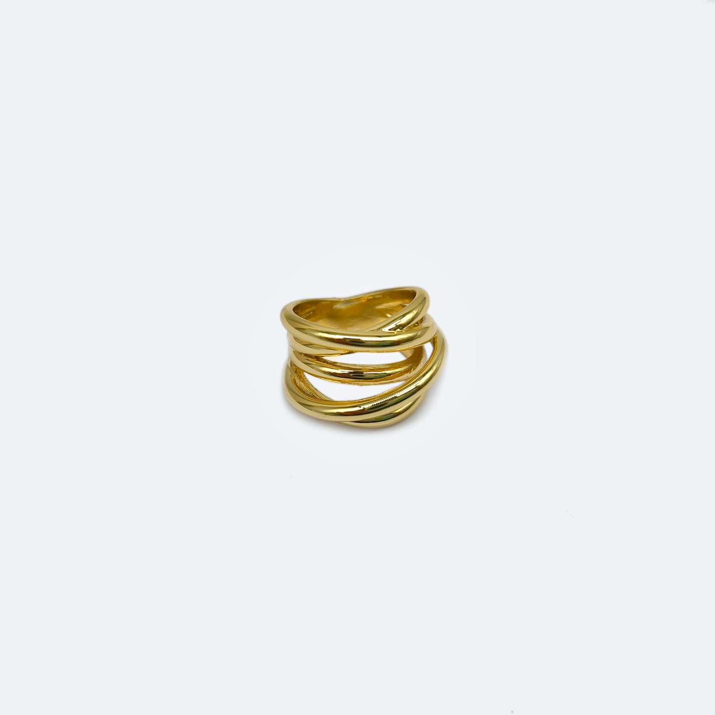 Gold plated basic ring