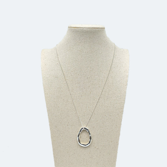 Silver charm necklace